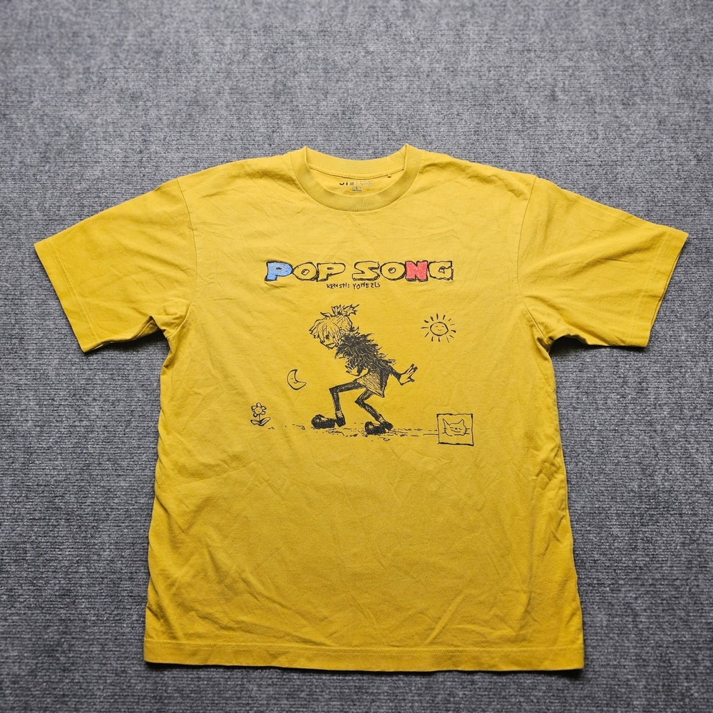 Uniqlo UT Kenshi Yonezu Pop Song T-Shirt Yellow PlayStation Graphic Small
